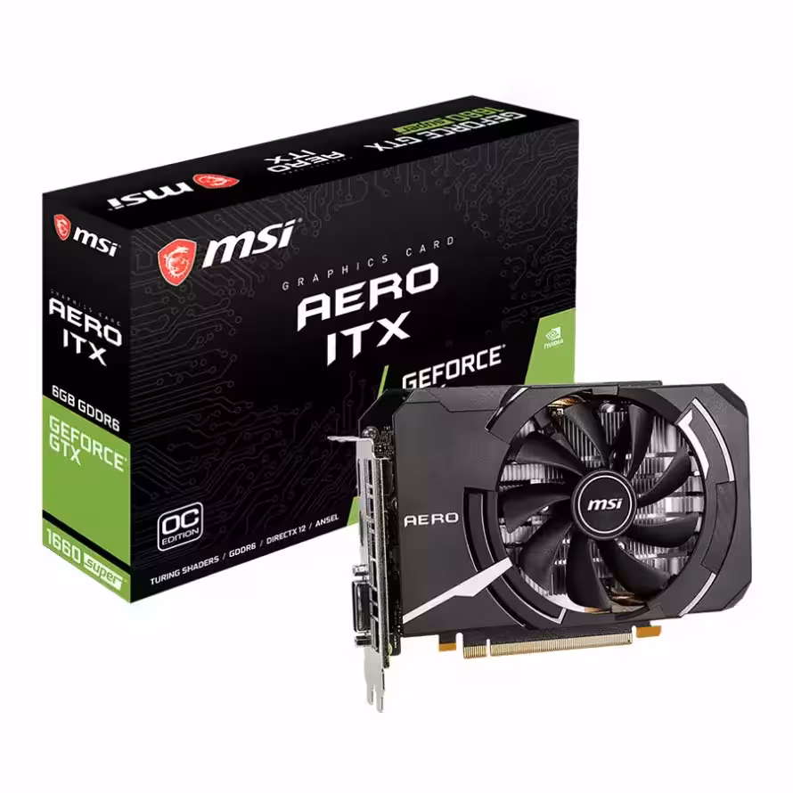 کارت گرافیک ام اس آی GTX 1660 SUPER AERO ITX OC 6GB