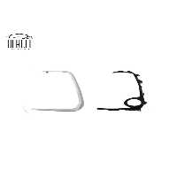 جلوپنجره خودرو خاکستری قاب چراغ جلو SIS سمت چپ داخلی و بیرونی 2019 52126 سازگار Toyota Corolla