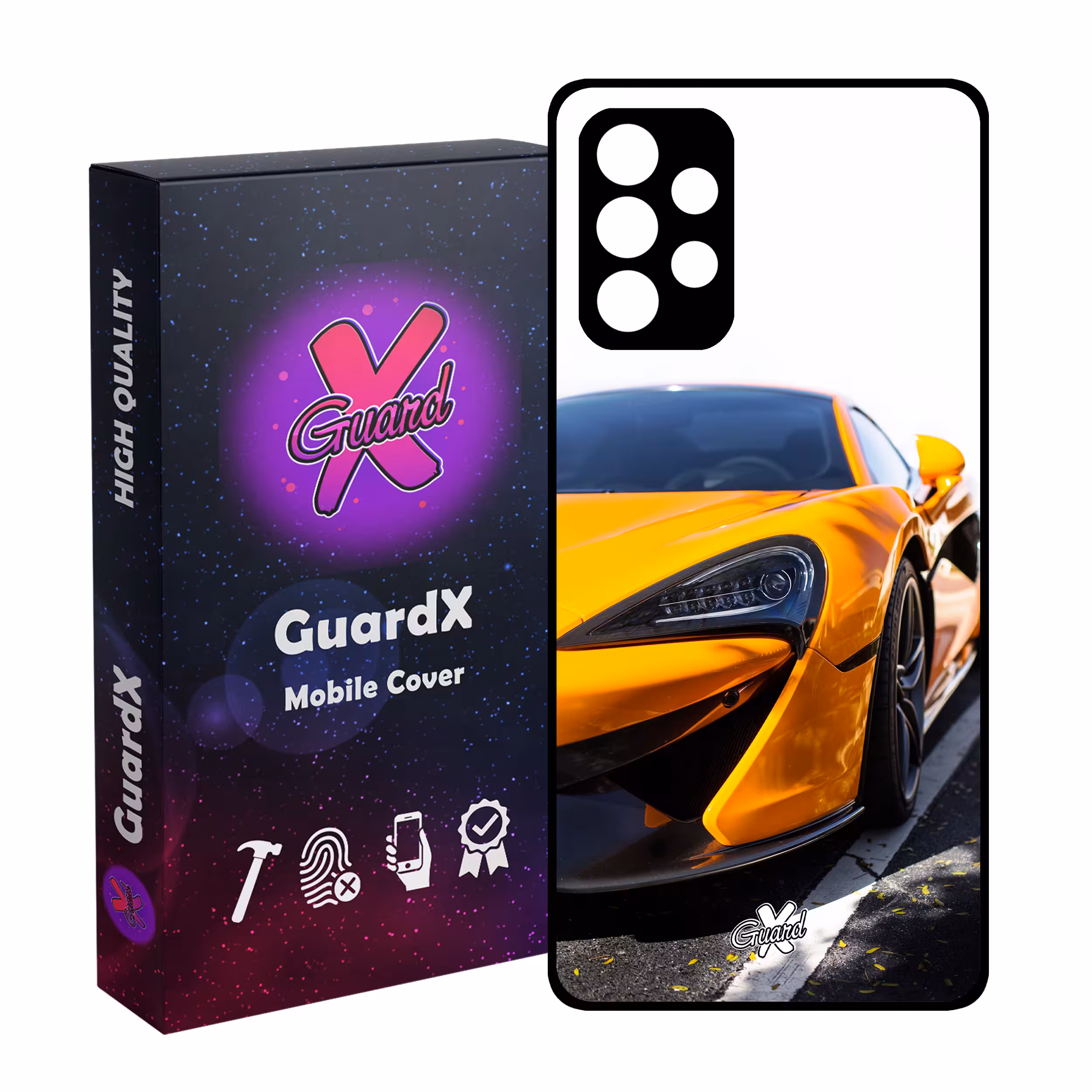 کاور گارد ایکس طرح خودرو مدل Glass10193 مناسب برای گوشی موبایل سامسونگ Galaxy A32 4G