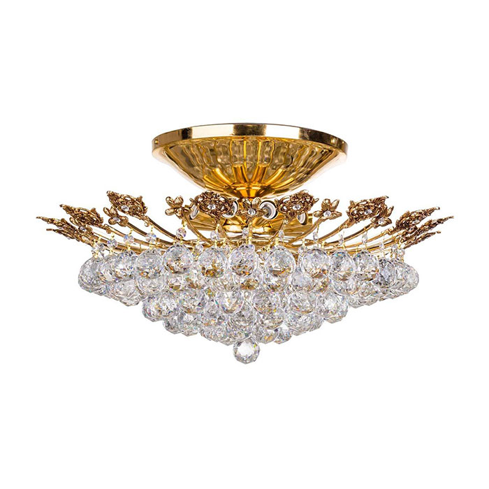 لوستر سقفی کریستالی چشمه نور ۱۰ شعله کد H2631/60