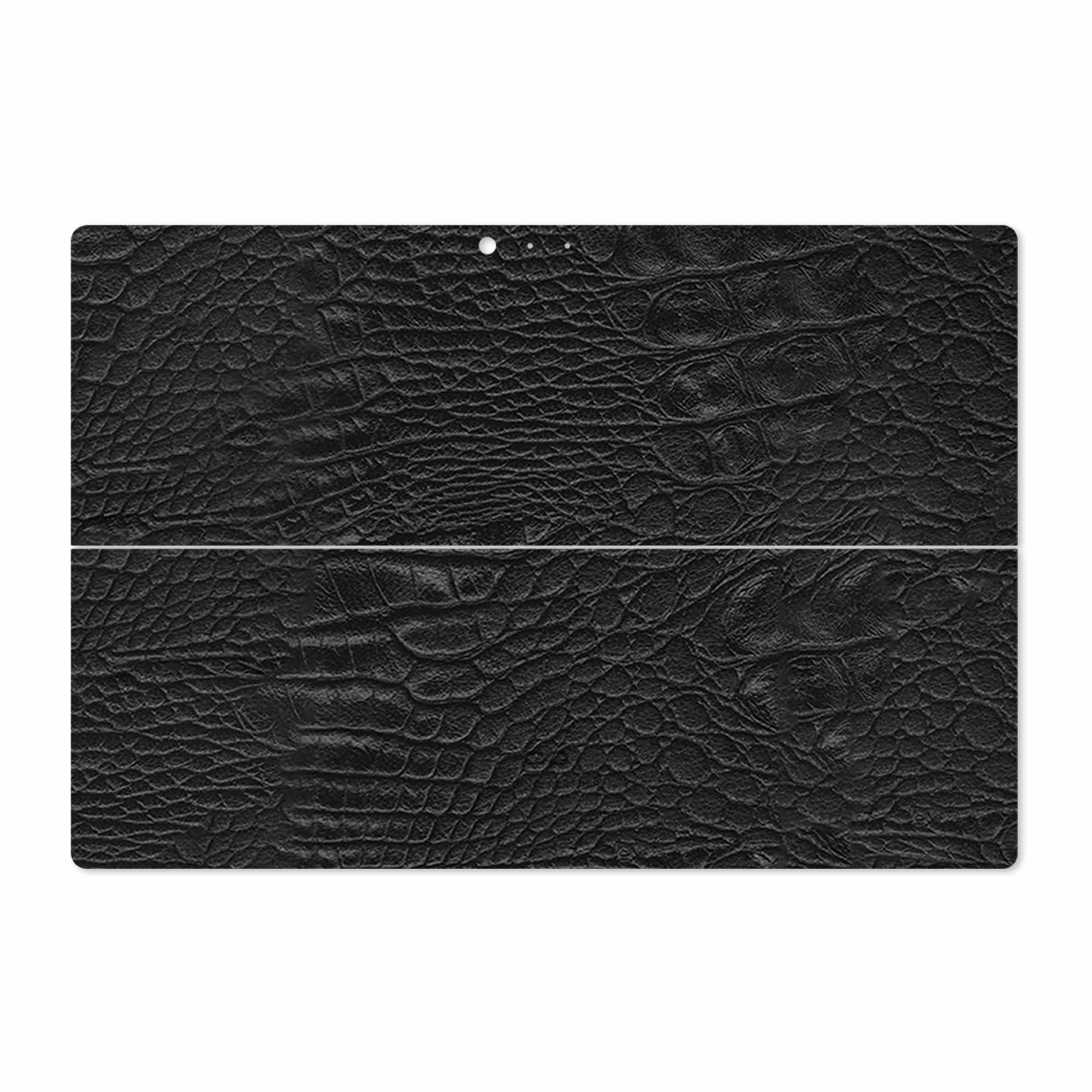 برچسب پوششی ماهوت مدل Black-Crocodile-Leather مناسب برای تبلت مایکروسافت Surface Pro 3 2014
