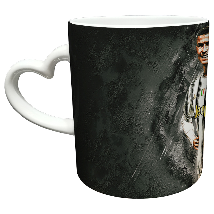 ماگ مدل دسته قلبی طرح رونالدو کد 43