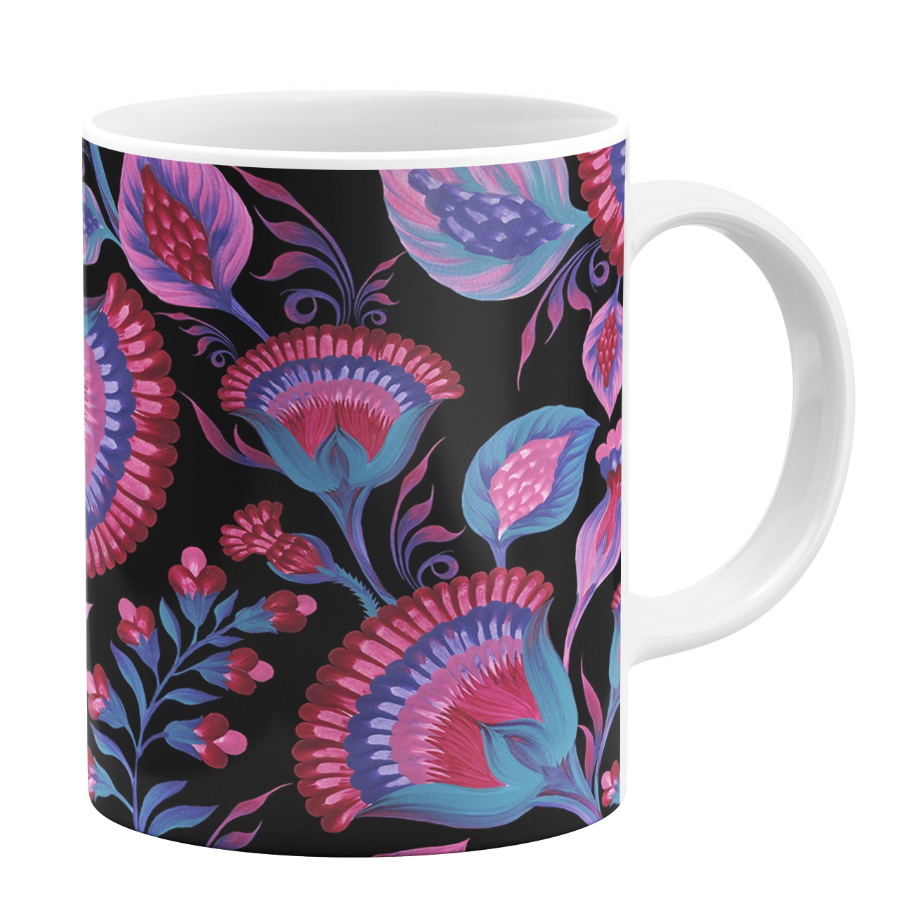 ماگ طرح گلدار کد 110336