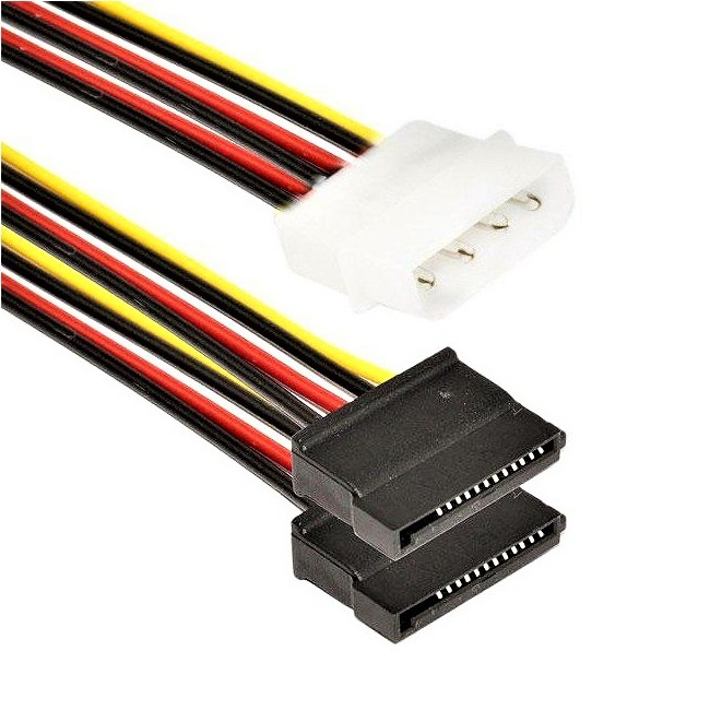 کابل تبدیل برق 4 پین به ساتا مدل 4/2S طول 02 متر