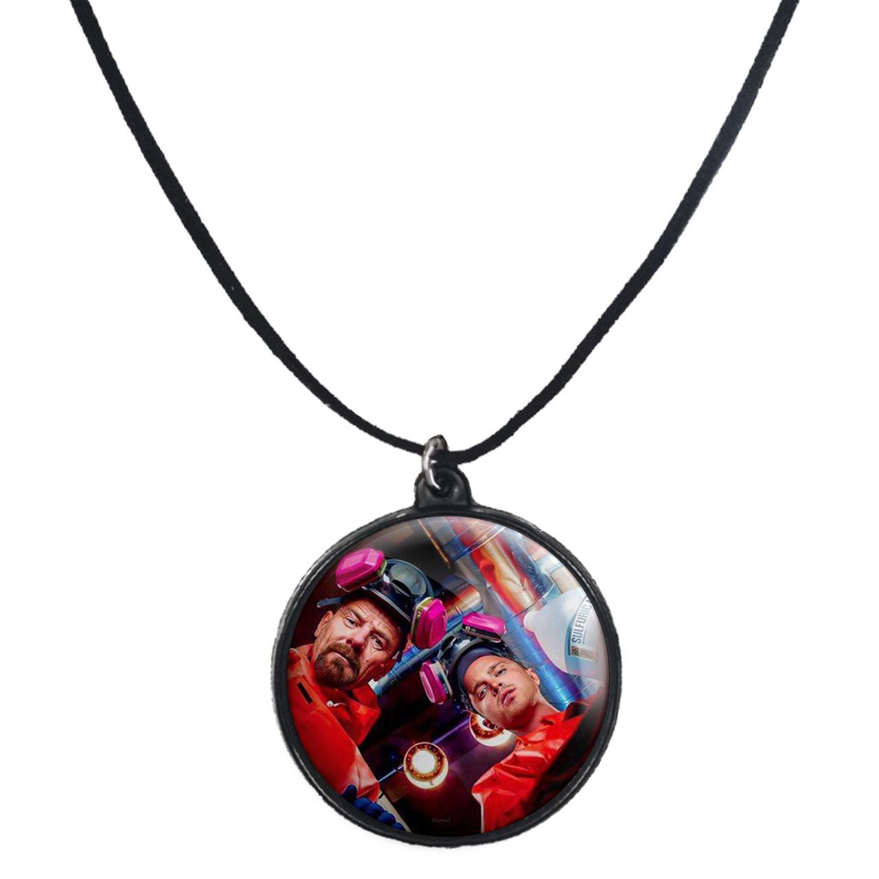 گردنبند پرمانه طرح بریکینگ بد کد pmb.7567 مدل دو طرفه