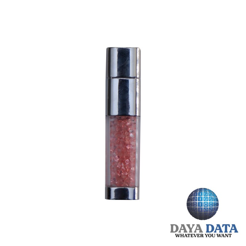 فلش مموری فانتزی دایا دیتاطرح سواروفسکی مدلCR1001-29 ظرفیت 16GB -USB2 رنگ صورتی