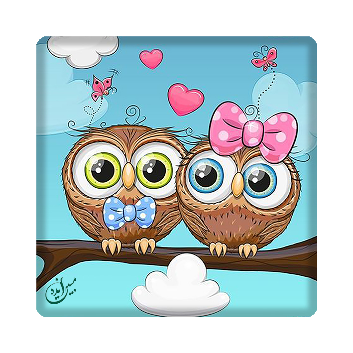 کاشی  مبین ایده   مدل جغد kh10 کد 1078