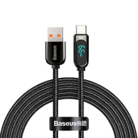 کابل تبدیل USB به USB-C باسئوس مدل Display Fast Charging-66w طول 2 متر