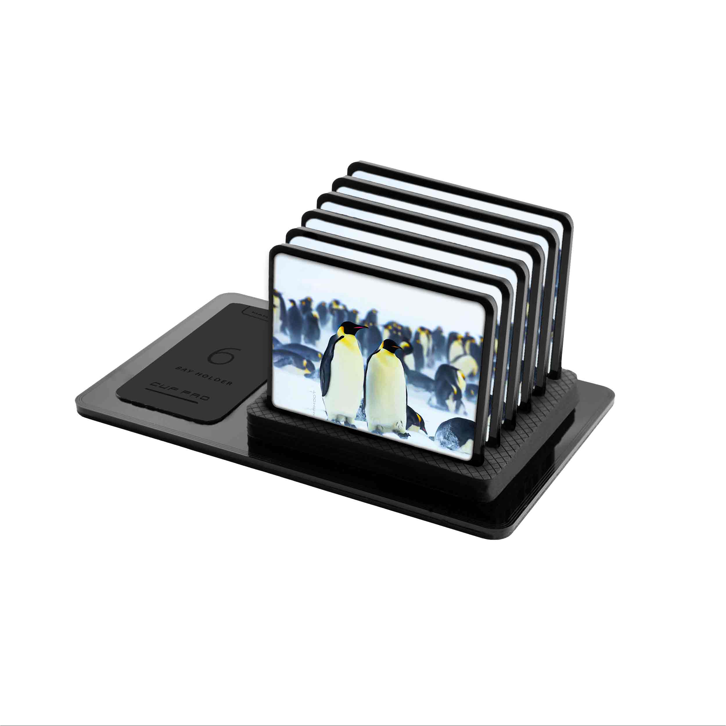 زیر لیوانی ماهوت مدل Penguin بسته 6 عددی