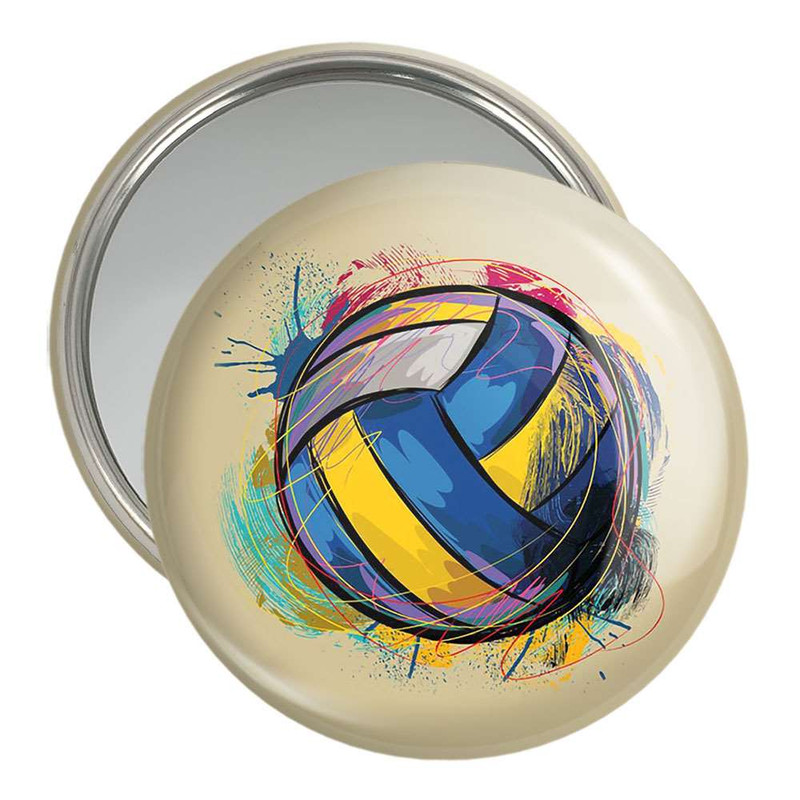 آینه جیبی خندالو مدل توپ والیبال  کد 5909