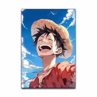 تابلو شاسی گوفی مدل لوفی انیمه وان پیس طرح One Piece Luffy کد LAF35 | دنیای قاب