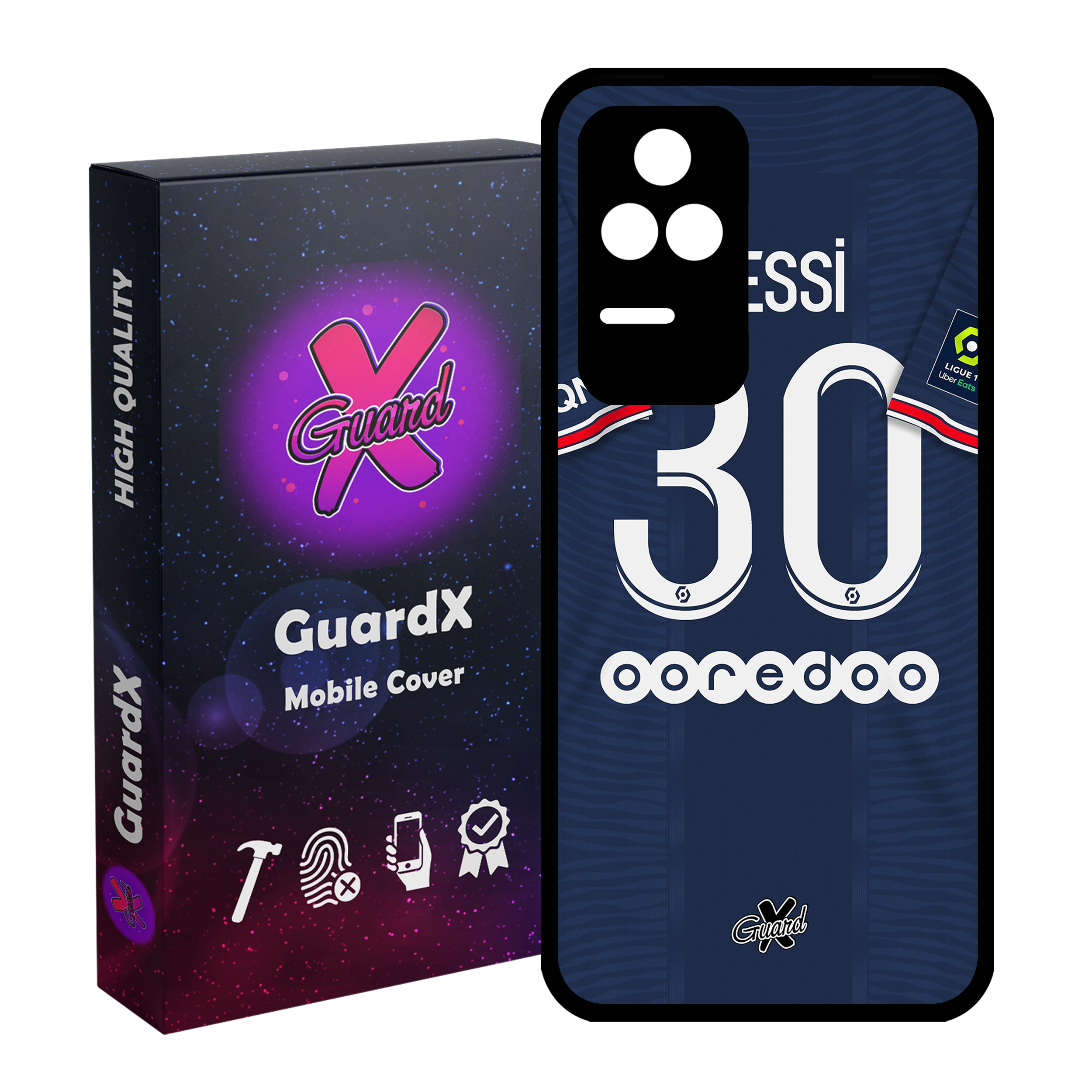 کاور گارد ایکس طرح Messi مدل Glass10356 مناسب برای گوشی موبایل شیائومی Poco F4/Redmi K40S