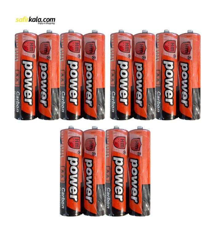 باتری قلمی مدل AA بسته 12 عددی