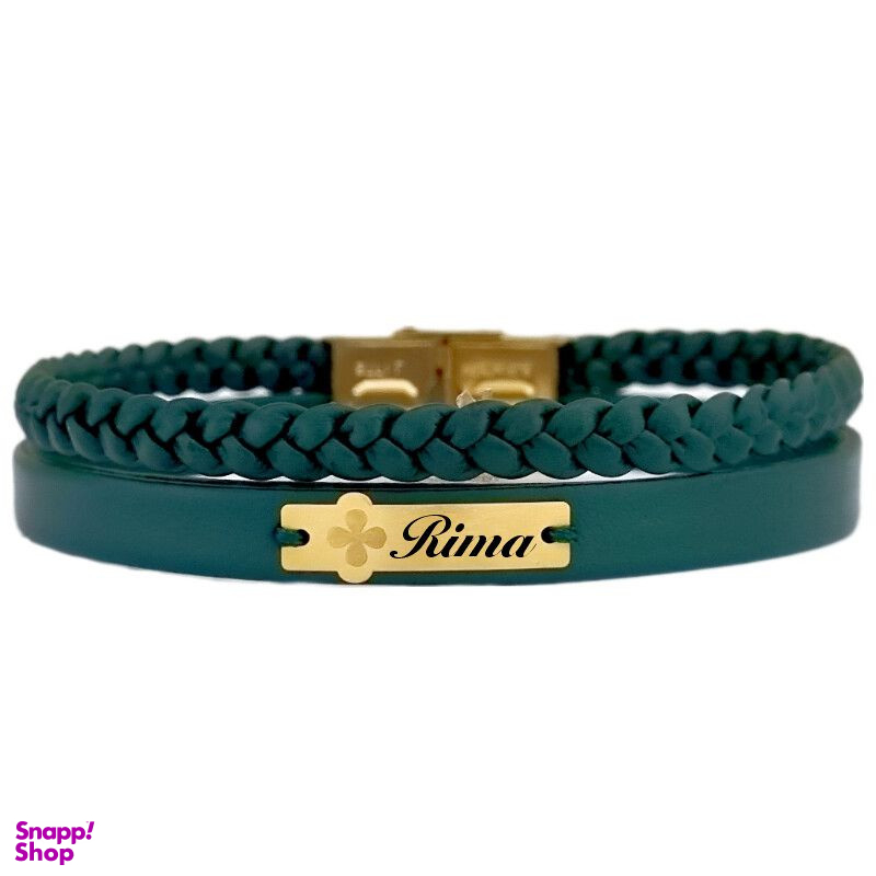 دستبند طلا 18 عیار زنانه لیردا مدل اسم ریما