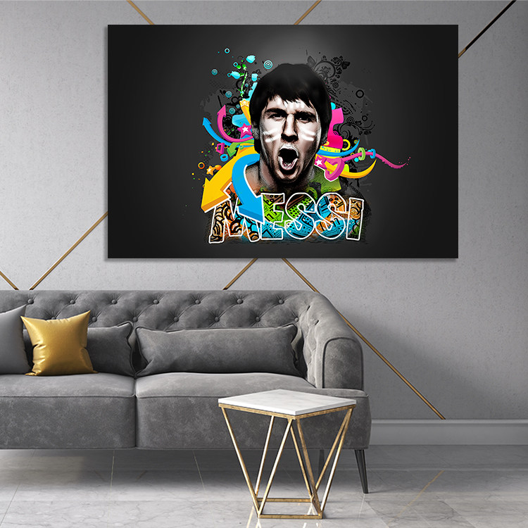 تابلو شاسی آتریسا مدل لیونل مسی طرح فوتبال