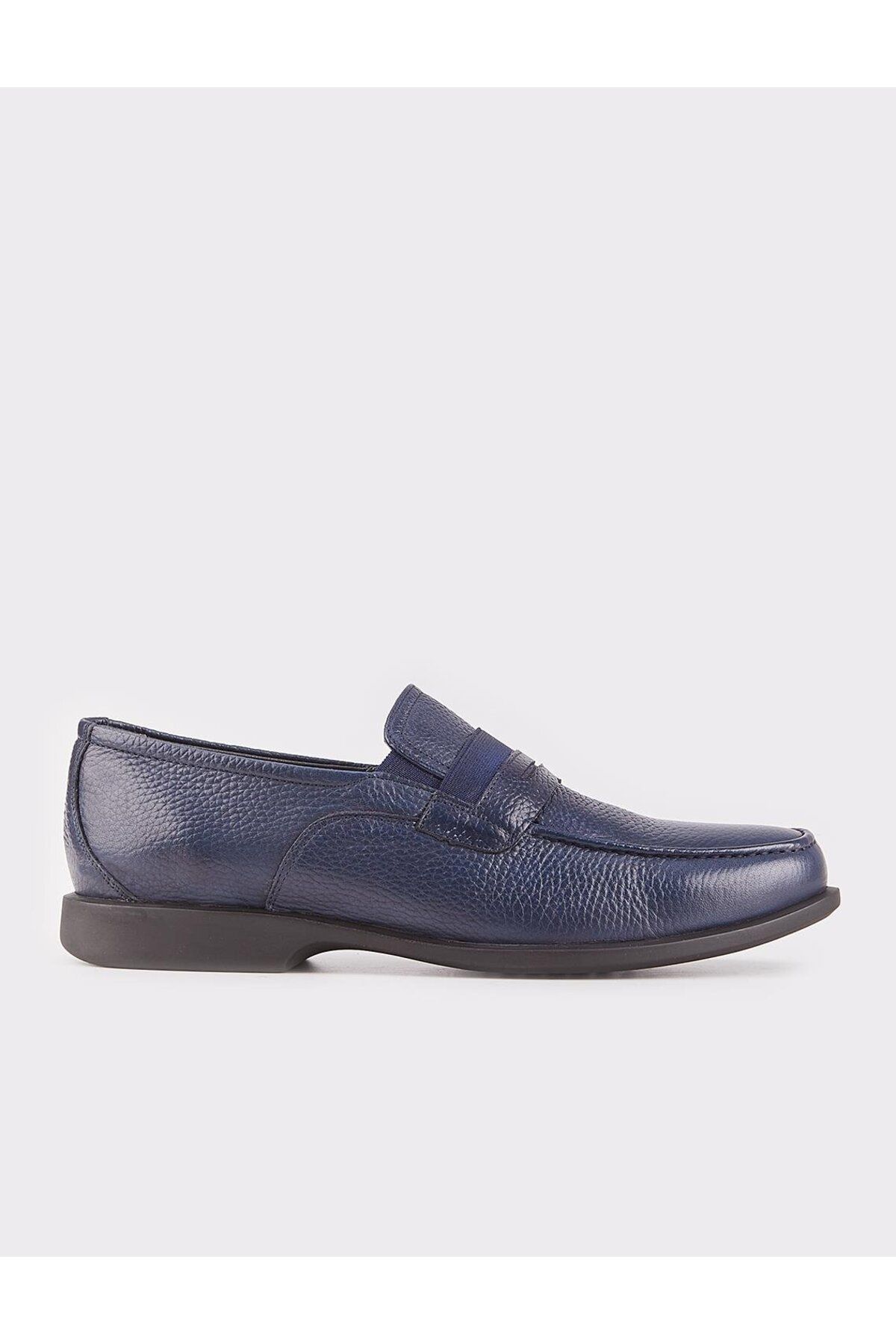 کفش های کژوال آبی مردانه Loafer Navy Lavy اورجینال Cabani
