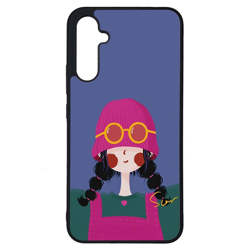 کاور طرح دختر کد G-108 مناسب برای گوشی موبایل سامسونگ Galaxy A34 / A34 5G | دیجی قاب دونی