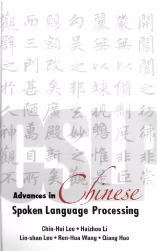 خرید و دانلود نسخه کامل کتاب Advances in Chinese Spoken Language Processing