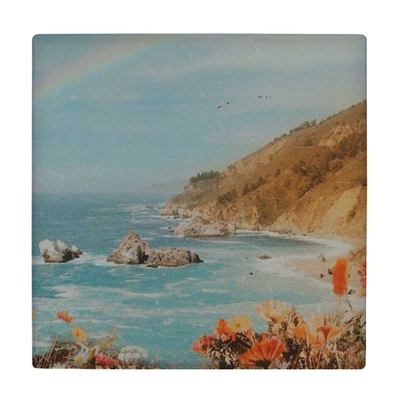  کاشی کارنیلا طرح نقاشی ساحل دریا کد wkk1434