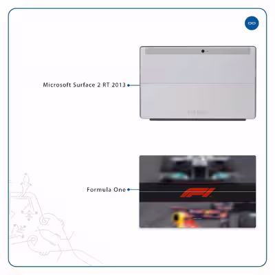 برچسب پوششی ماهوت مدل Formula One مناسب برای تبلت مایکروسافت Surface 2 RT 2013