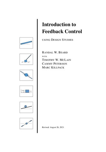خرید و دانلود نسخه کامل کتاب Introduction to Feedback Control using Design Studies