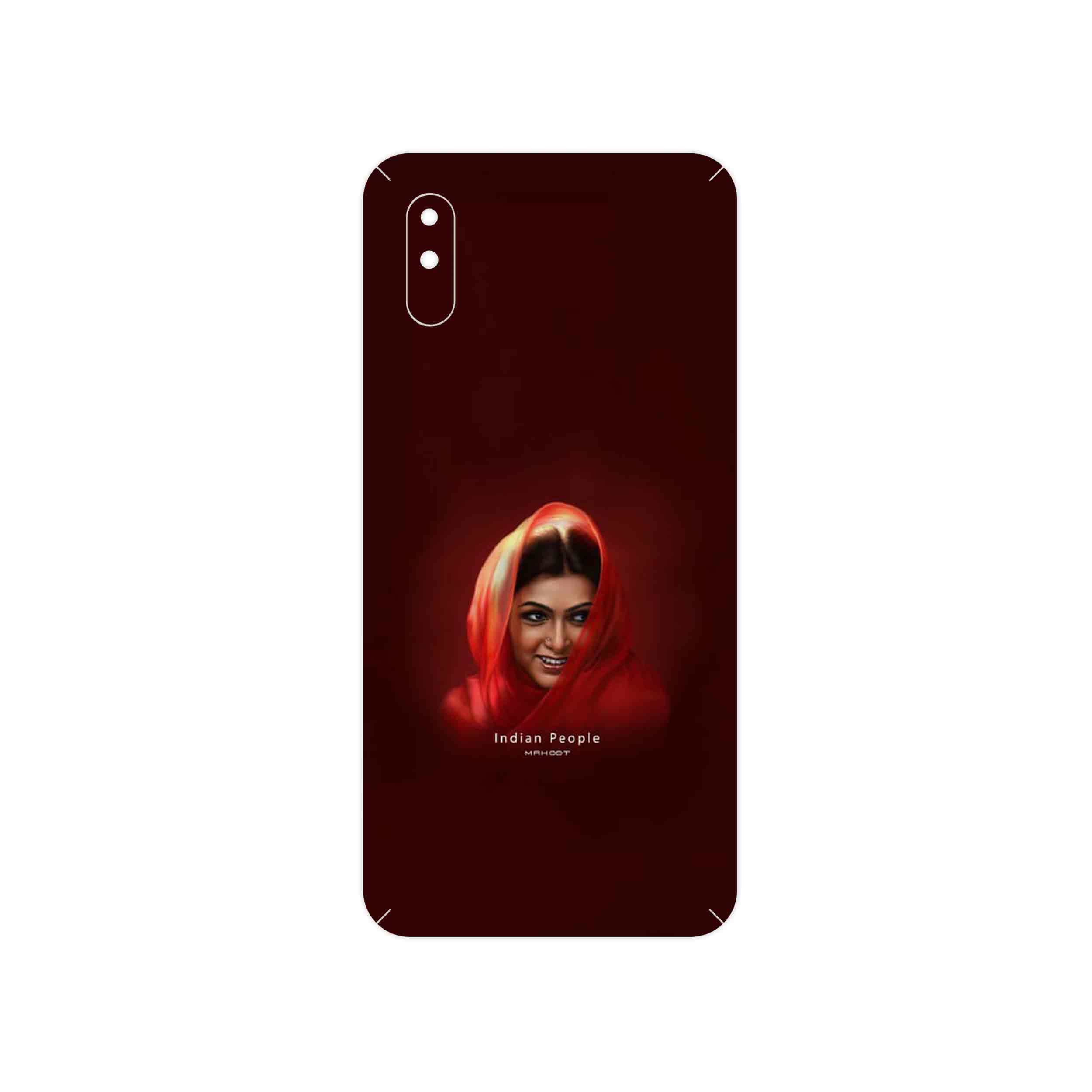 برچسب پوششی ماهوت مدل Portrait of an Indian Woman مناسب برای گوشی موبایل شیائومی Redmi 9i Sport