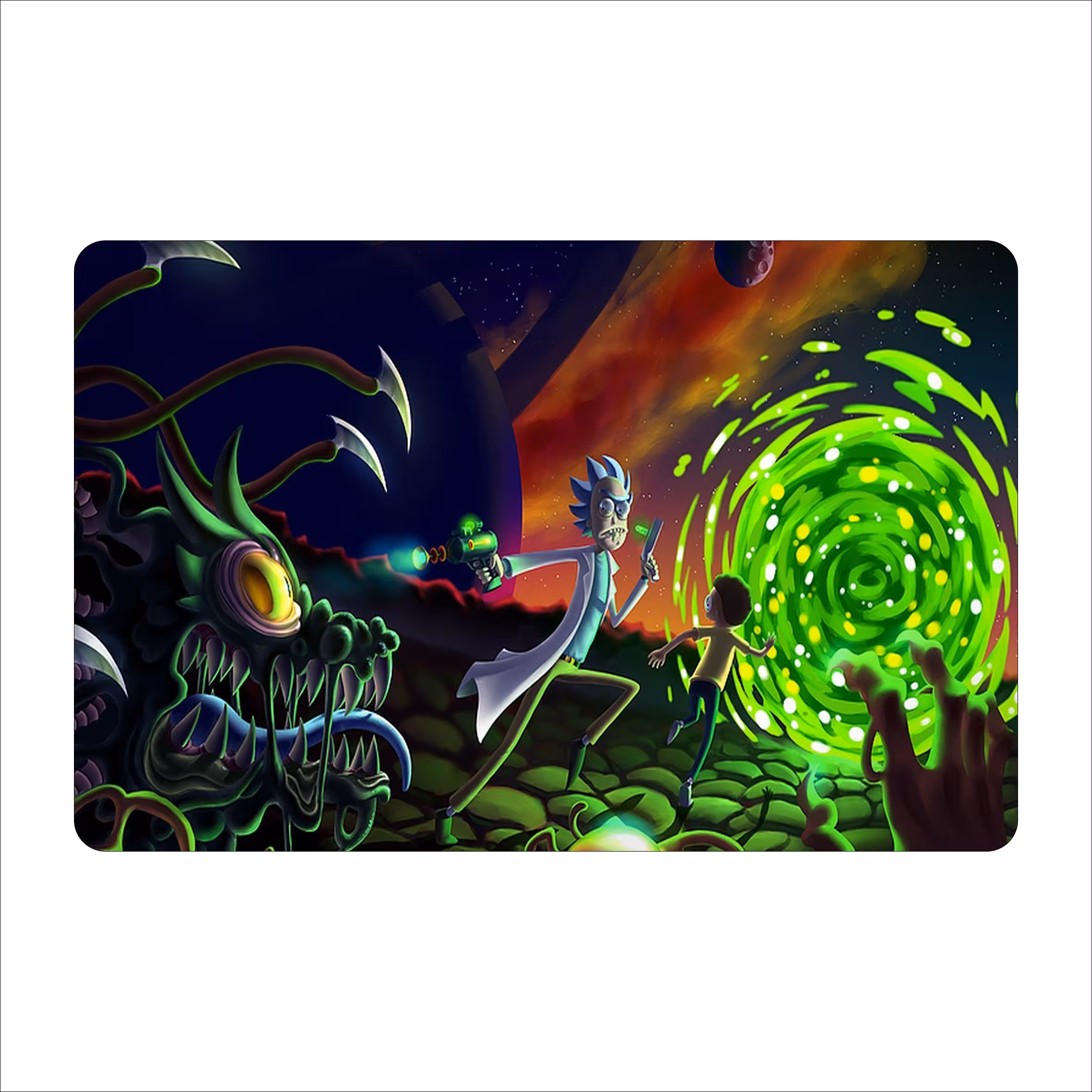 ماوس پد طرح ریک اند مورتی - rick and morty مدل mpb570