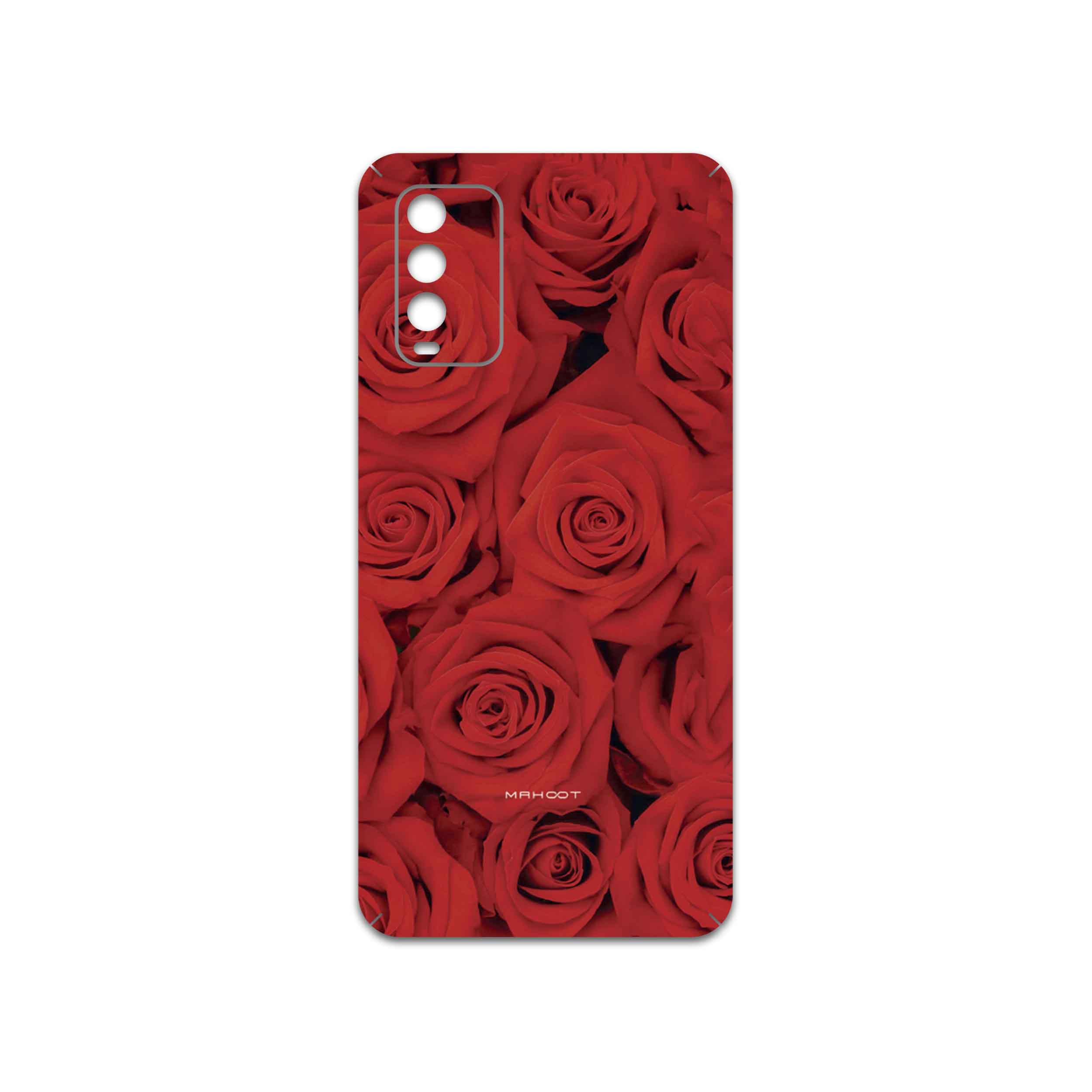 برچسب پوششی ماهوت مدل Red-Flower مناسب برای گوشی موبایل شیائومی Redmi Note 9 4G