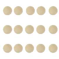 بشقاب سفالی خام کد D15 بسته 15 عددی