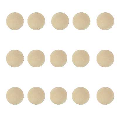 بشقاب سفالی خام کد D15 بسته 15 عددی