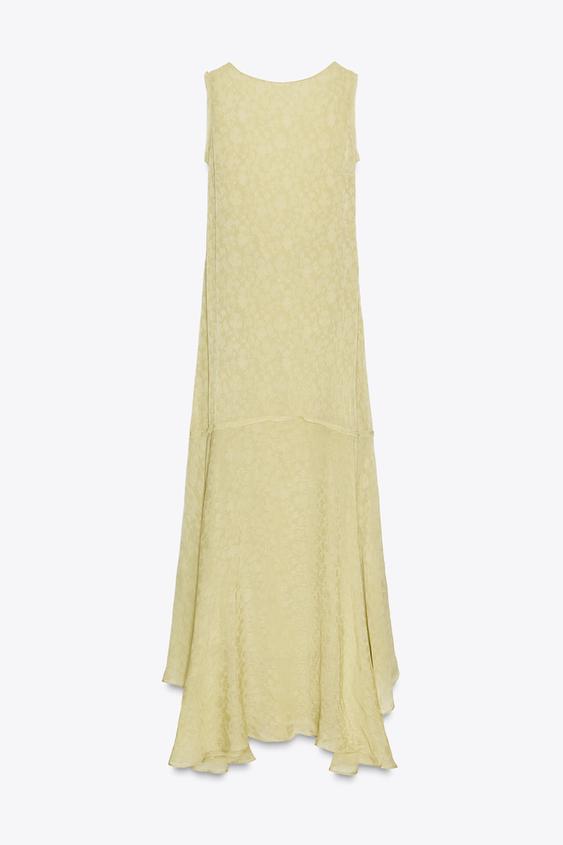 لباس بلند زنانه زارا JACQUARD LONG DRESS ZW COLLECTION | تهران زارا TehranZara