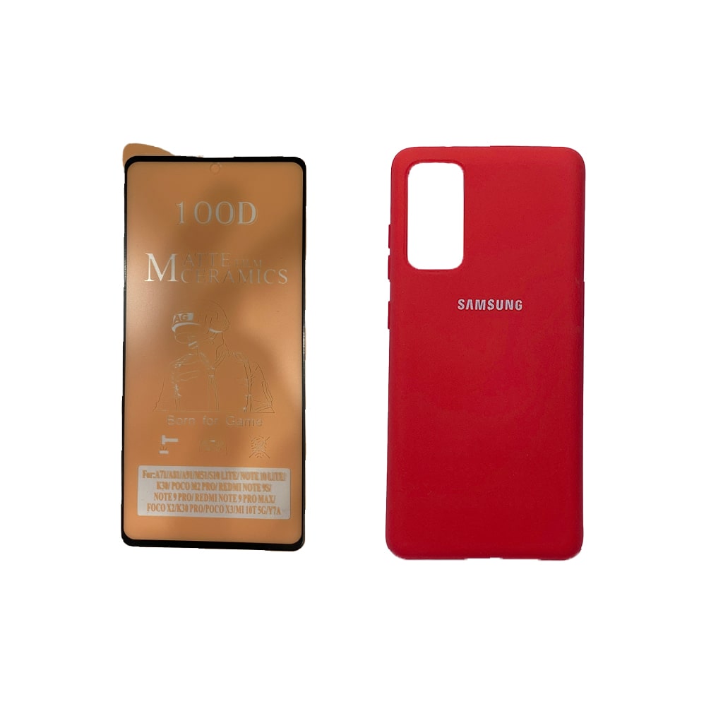 کاور طرح سیلیکنی کد sil142 مناسب برای گوشی موبایل سامسونگ galaxy S20 FE به همراه صفحه نمایش