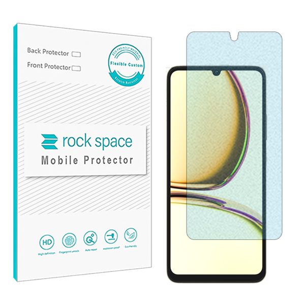 گلس ریلمی C53 مدل نانو هیدروژل مات آنتی بلو برند راک اسپیس کد S