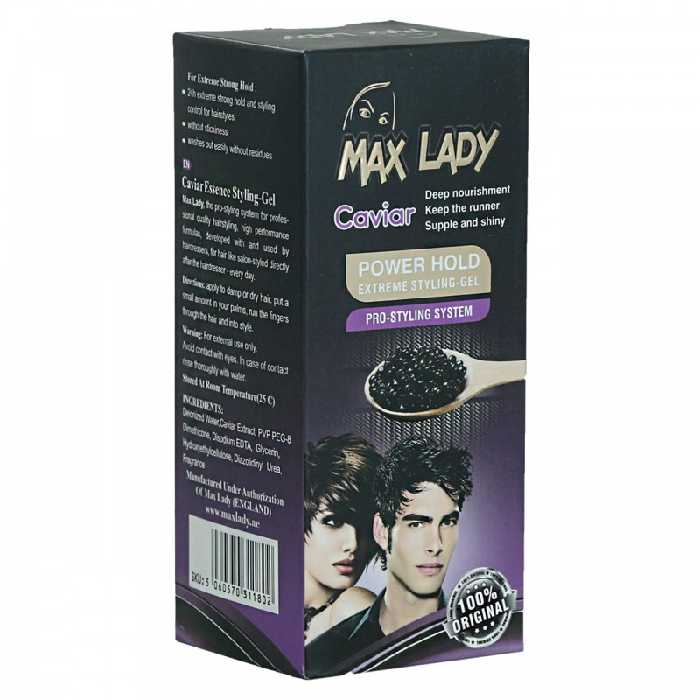 ژل مو مکس لیدی مدل خاویار حجم 260 میلی لیتر