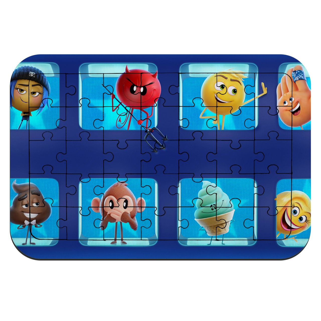  پازل 35 تکه طرح انیمیشن ایموجی ها مدل NI1841