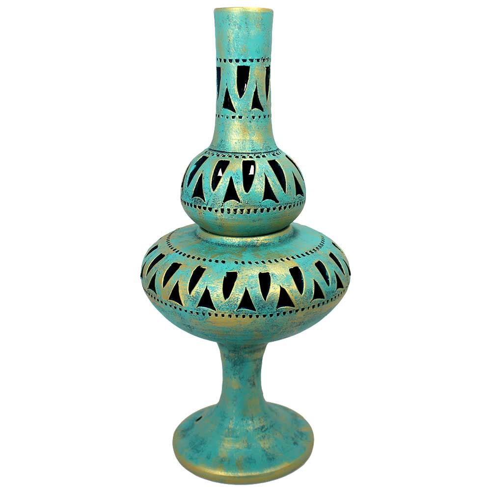 چراغ گرد سوز سفالی کد 1