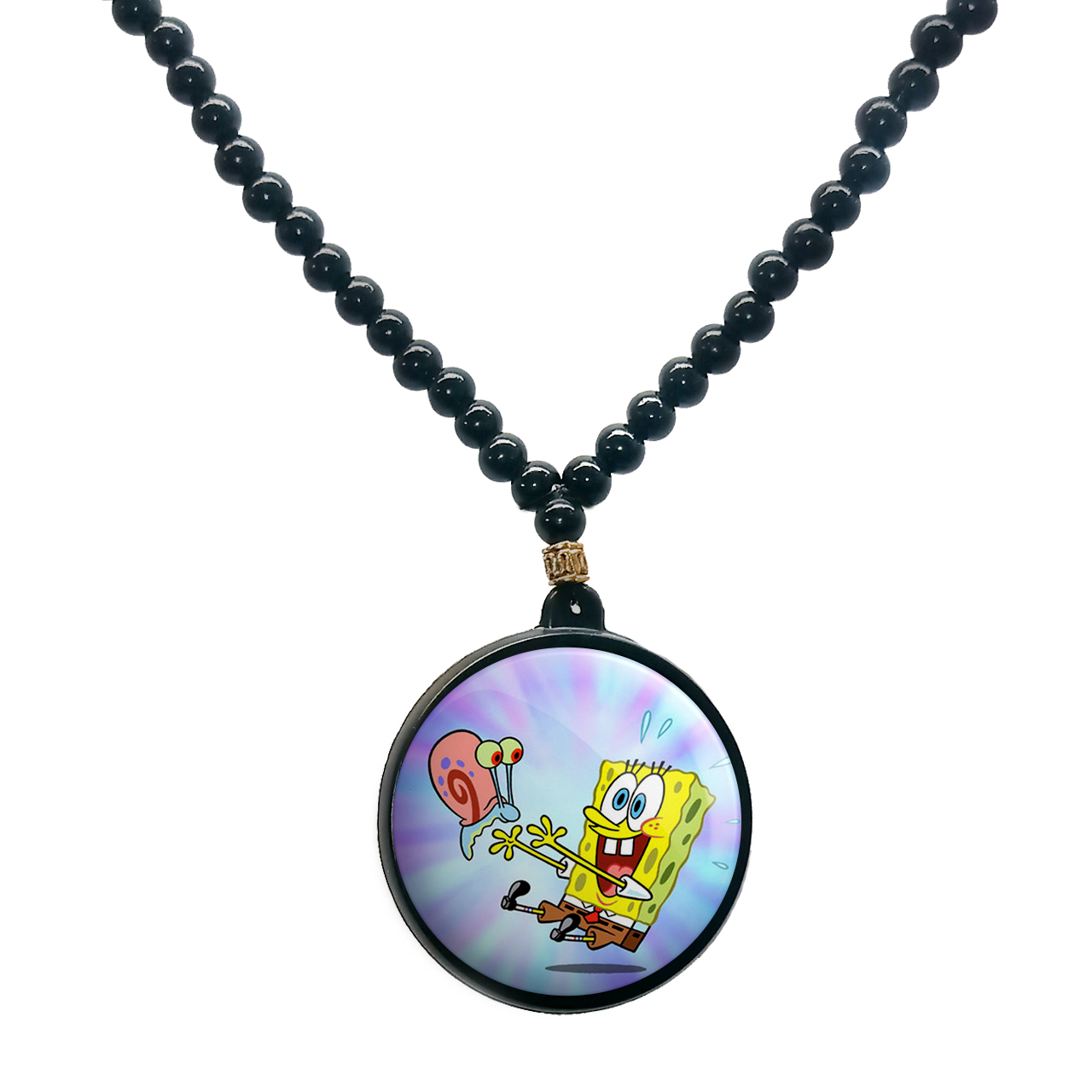 گردنبند پرمانه طرح باب اسفنجی کد pmd.26