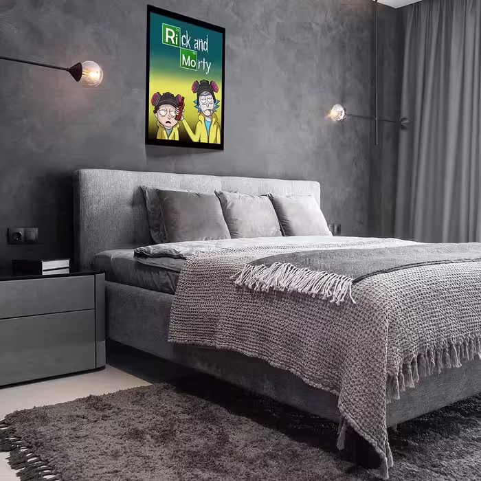 تابلو مدل Rick &amp; Morty کد F-1067