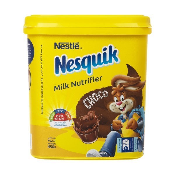 پودر شکلات نسکوئیک نستله مدل Milk Nutrifier مقدار 450 گرم | فروشگاه اینترنتی تاتا کالا