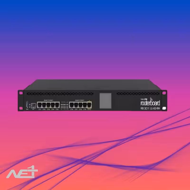 روتر میکروتیک Rb3011 ده پورت 10.100.1000 Mikrotik RB3011UiAS-RM
