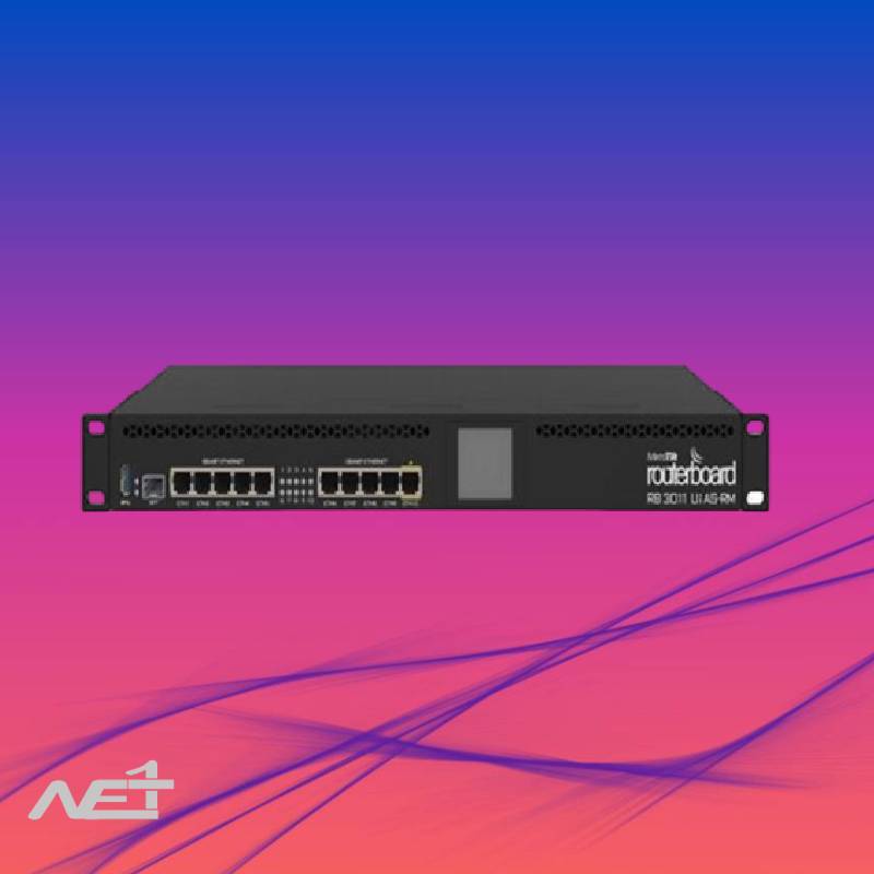 روتر میکروتیک Rb3011 ده پورت 101001000 Mikrotik RB3011UiAS-RM