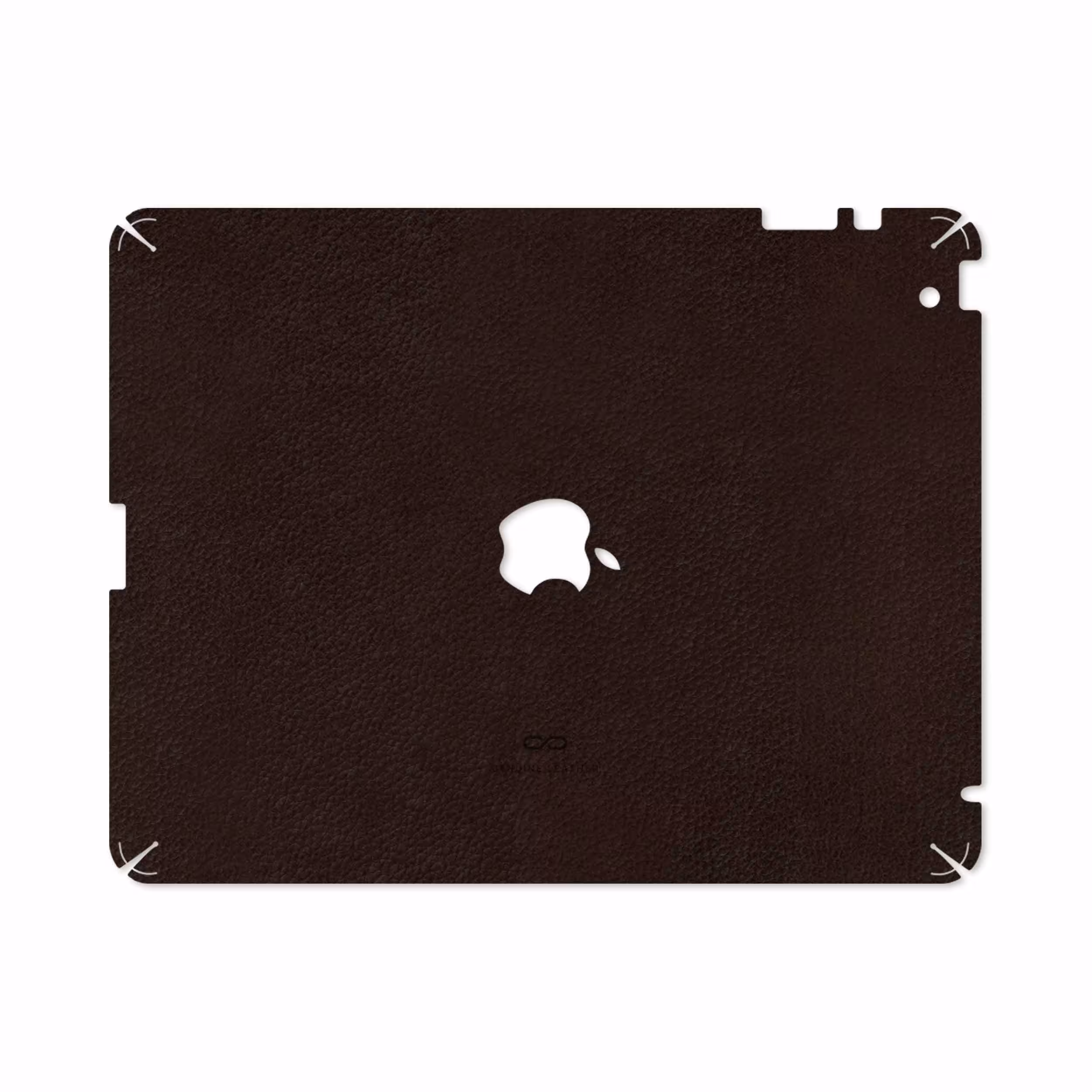 برچسب پوششی ماهوت مدل Dark-Brown-Leather مناسب برای تبلت اپل iPad 2 2011 A1396