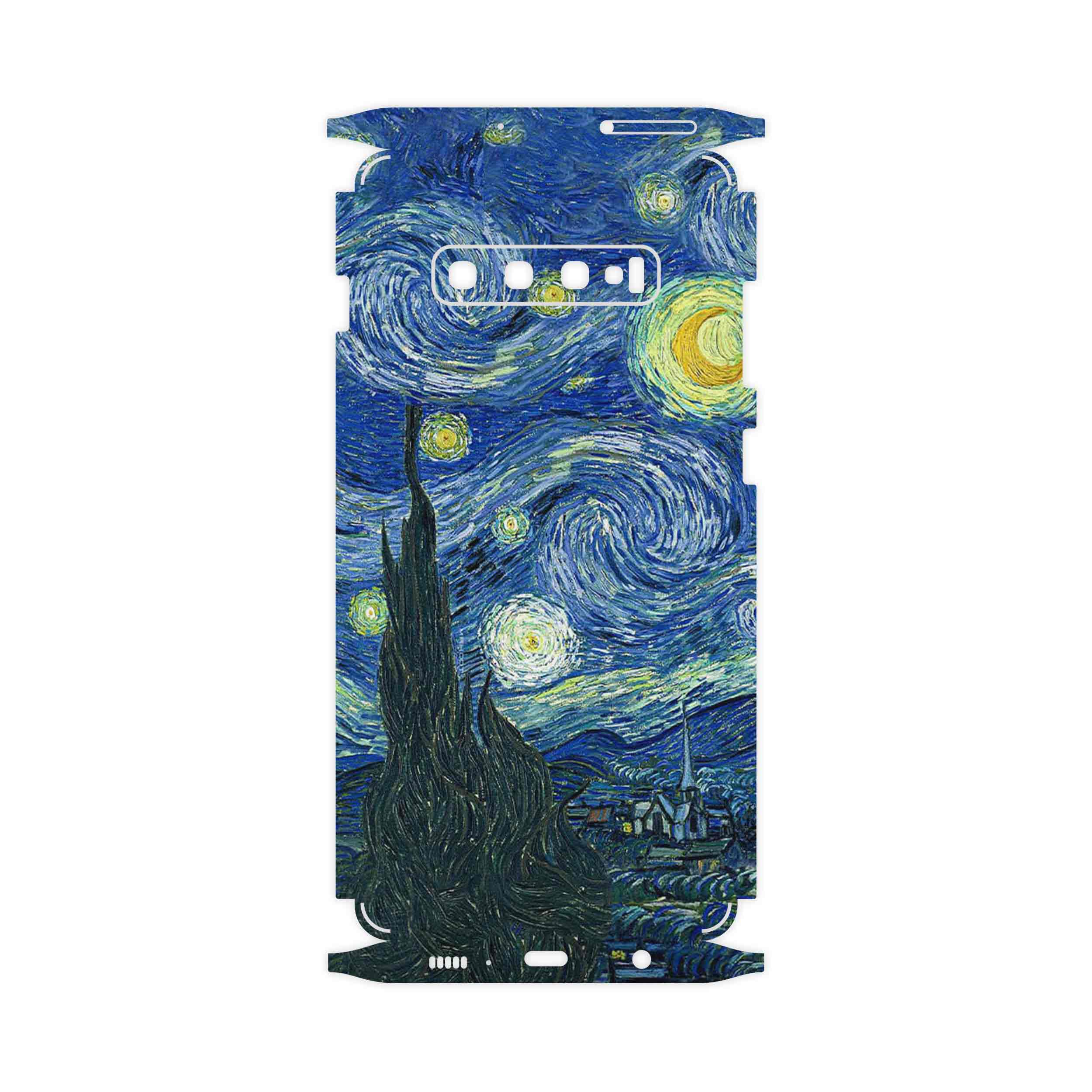 برچسب پوششی ماهوت مدل The Starry Night of van Gogh-FullSkin مناسب برای گوشی موبایل سامسونگ Galaxy S10 Plus