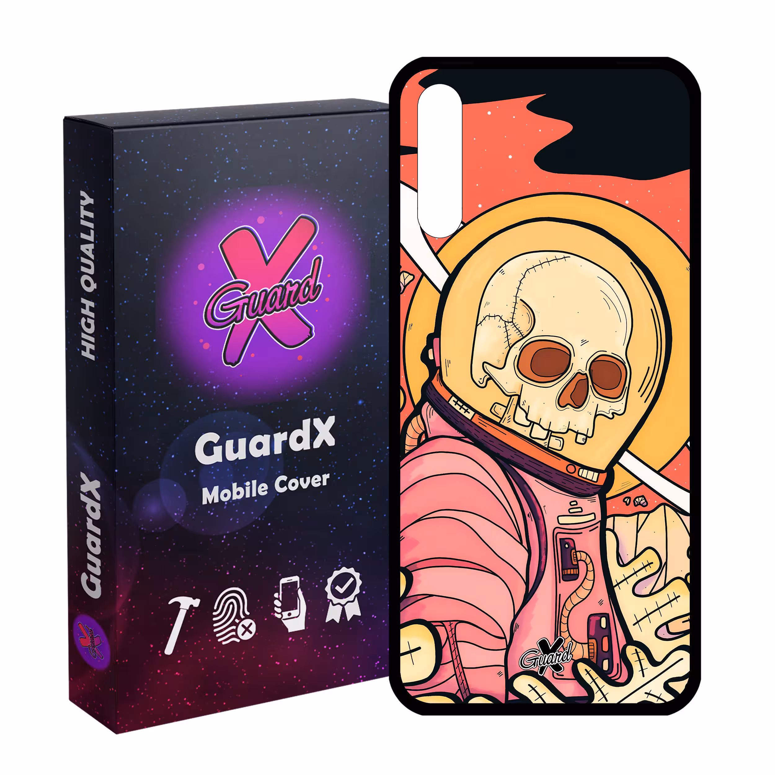 کاور گارد ایکس طرح اسکلت مدل Glass10503 مناسب برای گوشی موبایل سامسونگ Galaxy A30s/A50/A50s