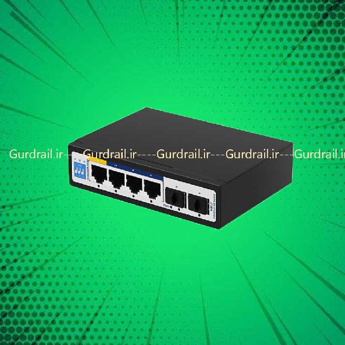 سوئیچ PoE صنعتی اچ ار یو ای HRUI HR500-AXG-42S | گاردریل