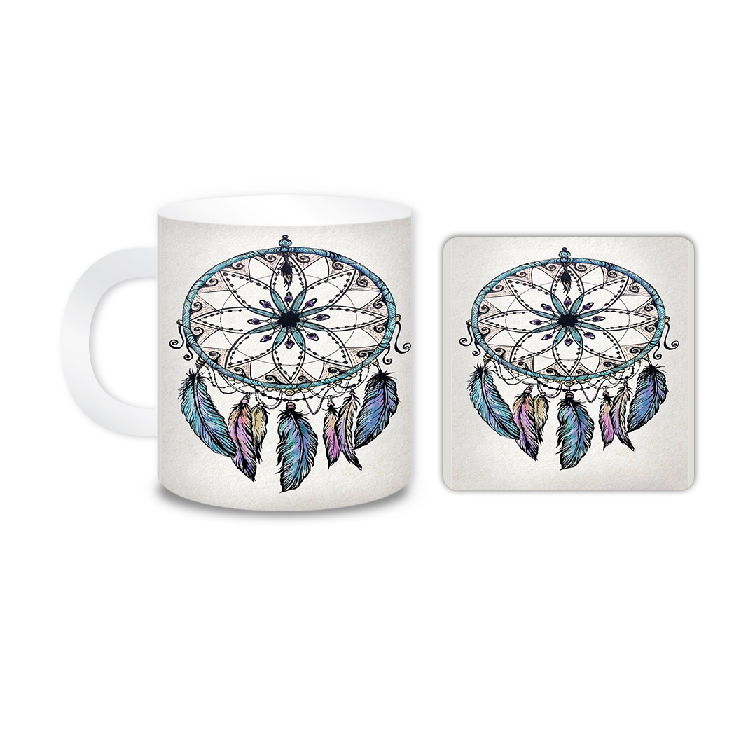 ماگ مدل دریم کچر کد 666 به همراه زیر لیوانی