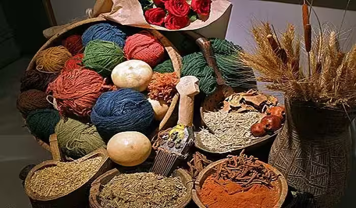 تحقیق اهميت رنگهاي گياهي در رنگرزی
