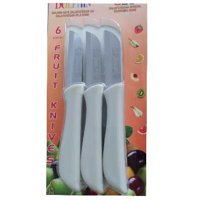 کارد میوه خوری زولینگن مدل تیغه ساده بسته 6 عددی