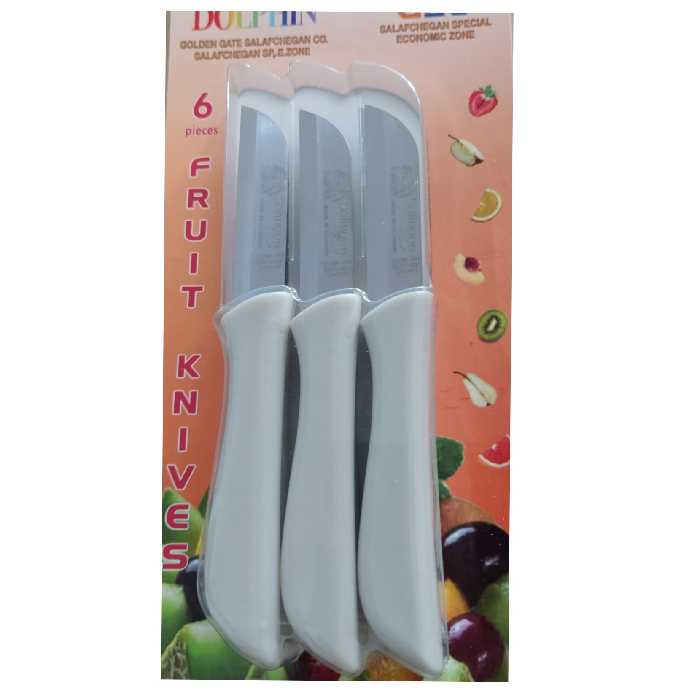 کارد میوه خوری زولینگن مدل تیغه ساده بسته 6 عددی