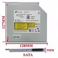 درایو لپ‌تاپ دی‌وی‌دی رایتر H.L Sata Superslim E1 9mm